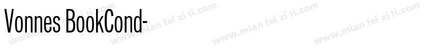 Vonnes BookCond字体转换
